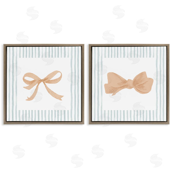 Stupell Industries PATRICIA PINTO | Striped Border Bow