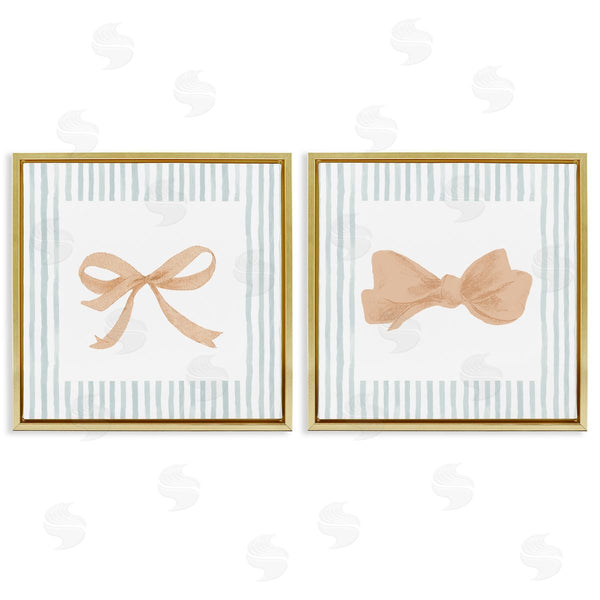 Stupell Industries PATRICIA PINTO | Striped Border Bow