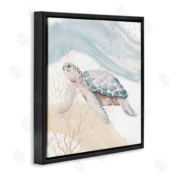 Stupell Industries Patricia Pinto | Swimming Aquatic Turtle