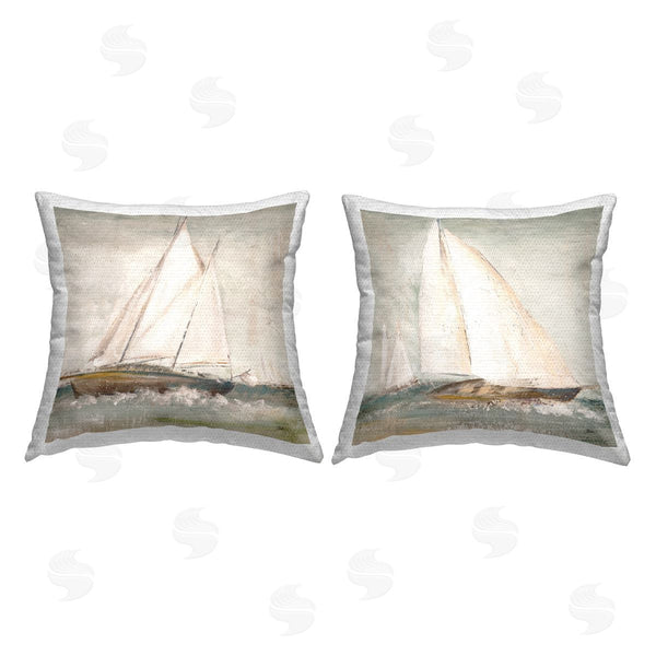 Stupell Industries Patricia Pinto | Tall Ships At Sea Printed Throw Pillow Set