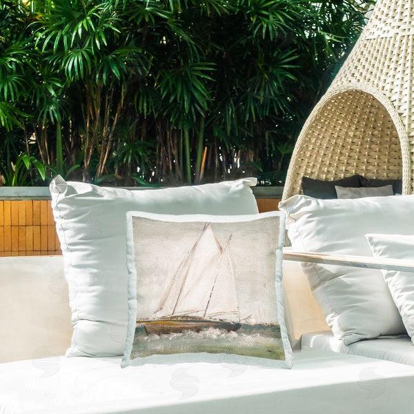 Stupell Industries Patricia Pinto | Traditional Sailboat Splash Printed Throw Pillow
