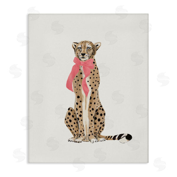 stupell industries Patricia Pinto | Trendy Cheetah with Ribbon Wall Art
