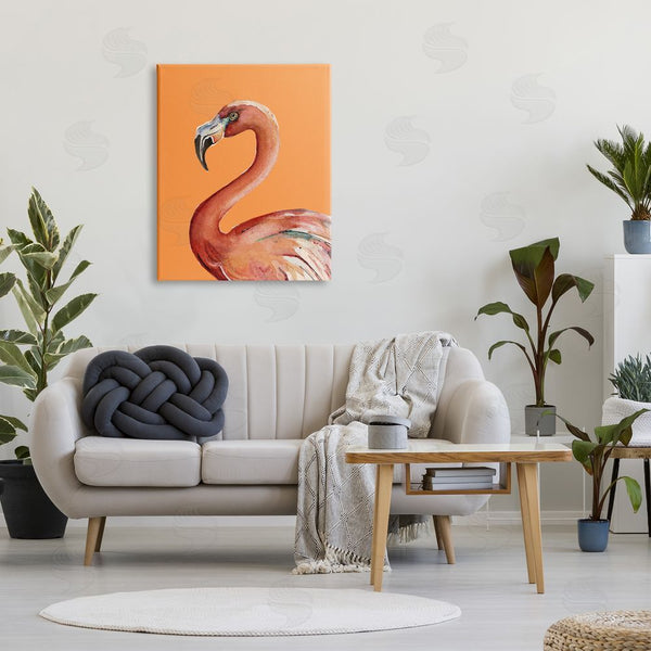Stupell Industries Patricia Pinto | Tropical Flamingo Bird Portrait Watercolor Detail Wall Art