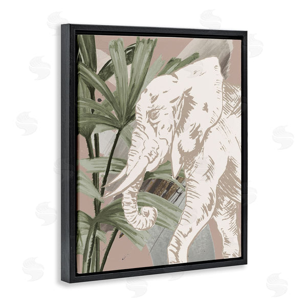 Stupell Industries Patricia Pinto | Tropical Jungle Elephant Wall Art