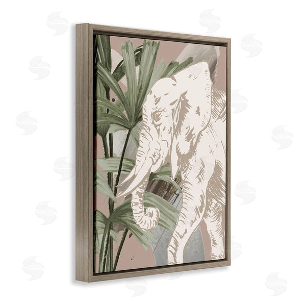 Stupell Industries Patricia Pinto | Tropical Jungle Elephant Wall Art