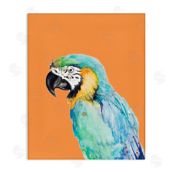 stupell industries Patricia Pinto | Tropical Macaw Parrot Portrait Bold Rainforest Bird Wall Art