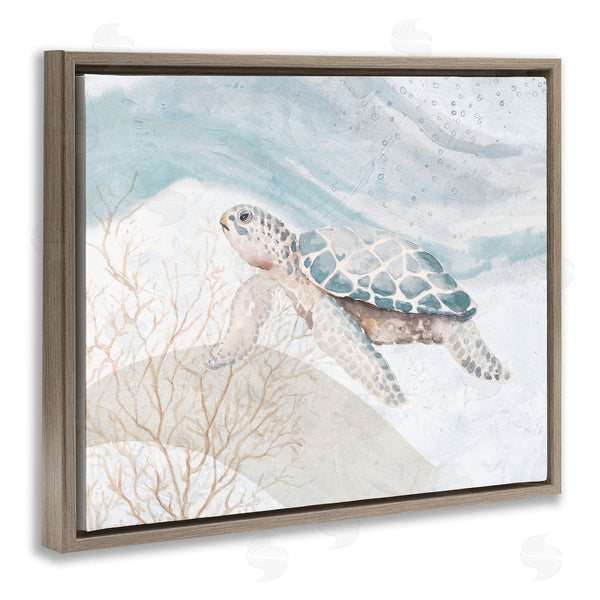 Stupell Industries Patricia Pinto | Turtle On Brushed Pattern