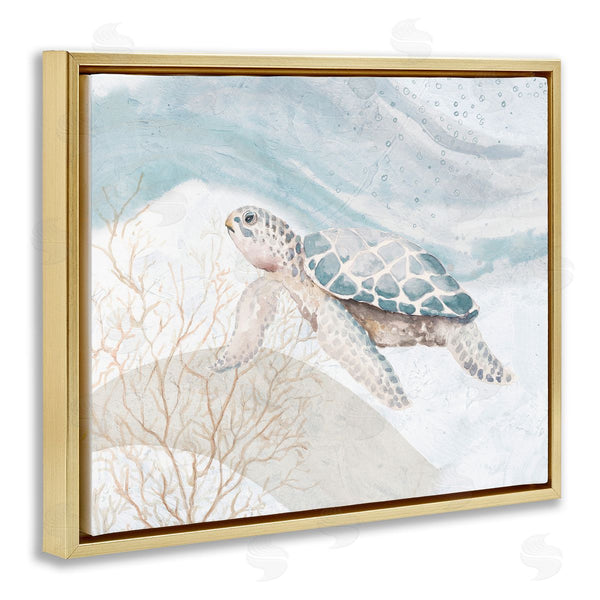 Stupell Industries Patricia Pinto | Turtle On Brushed Pattern