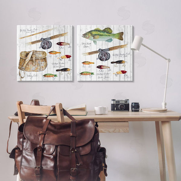 Stupell Industries Patricia Pinto | Vintage Fishing Gear Wall Art