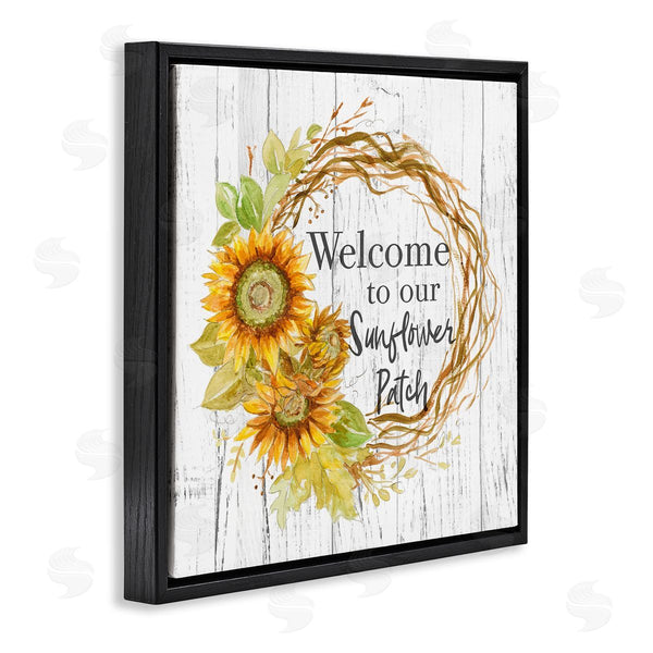 Stupell Industries Patricia Pinto | Welcome Rustic Floral Wreath
