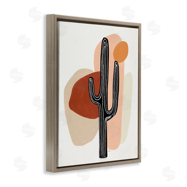 Stupell Industries Patricia Pinto | Western Terracotta Abstract Desert Cactus Plant