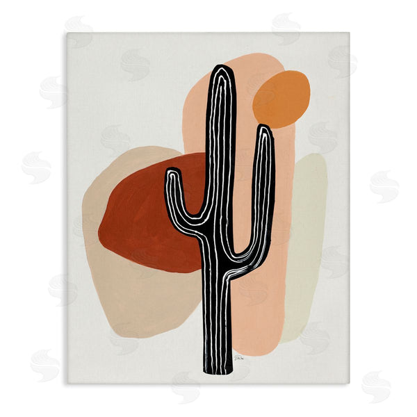 stupell industries Patricia Pinto | Western Terracotta Abstract Desert Cactus Plant
