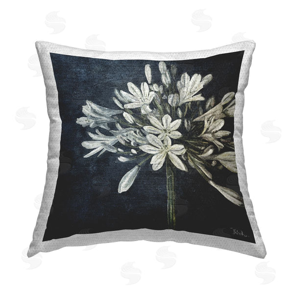 Stupell Industries Patricia Pinto | White Herb Blooms Printed Throw Pillow