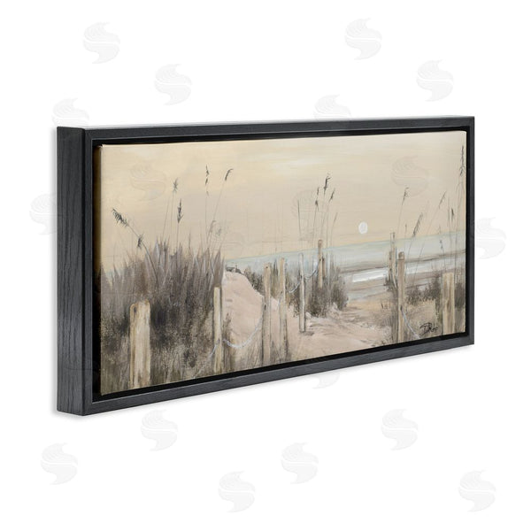 Stupell Industries Patricia Pinto | White Moon Over Ocean Wall Art
