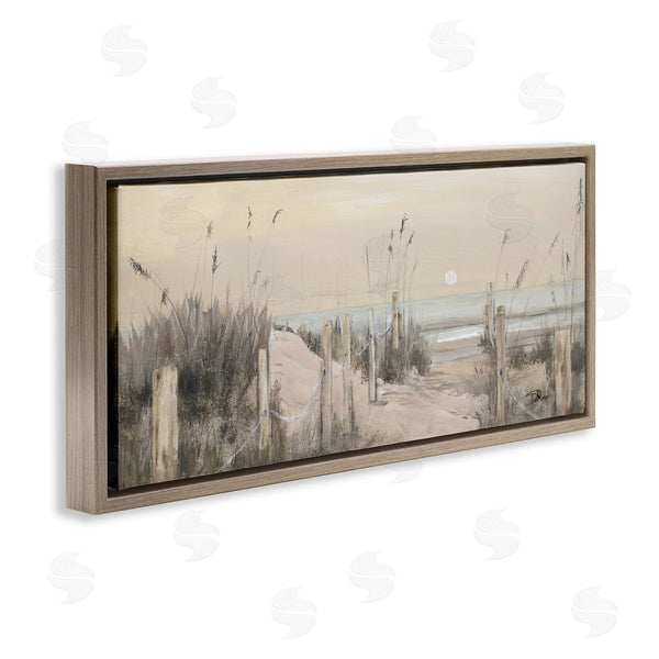Stupell Industries Patricia Pinto | White Moon Over Ocean Wall Art