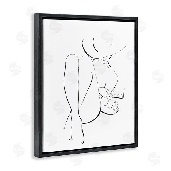 Stupell Industries Patricia Pinto | Woman In Sun Hat Minimal Line Drawing