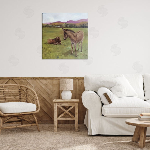 Stupell Industries Patricia Reynolds | Donkey Duo In Pasture Wall Art