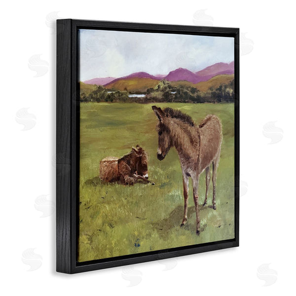 Stupell Industries Patricia Reynolds | Donkey Duo In Pasture Wall Art