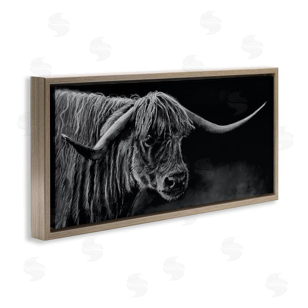 Stupell Industries Patricia Reynolds | Highland Longhorn Portrait Wall Art