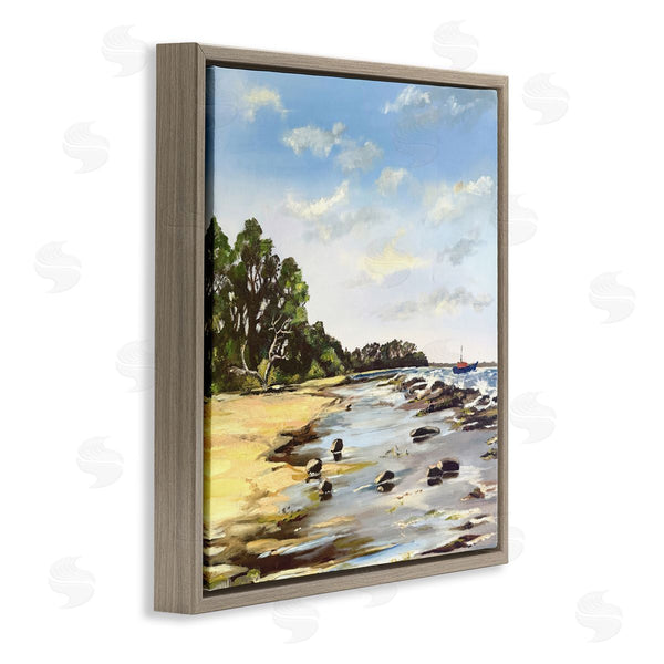 Stupell Industries Patricia Reynolds | Low Tide Seascape Wall Art
