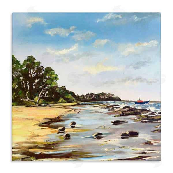 stupell industries Patricia Reynolds | Low Tide Seascape Wall Art