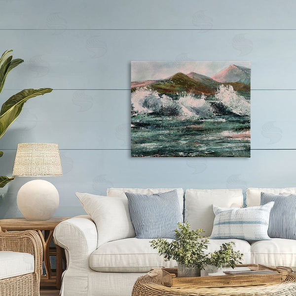 Stupell Industries Patricia Reynolds | Wild Coast With Turbulent Waves