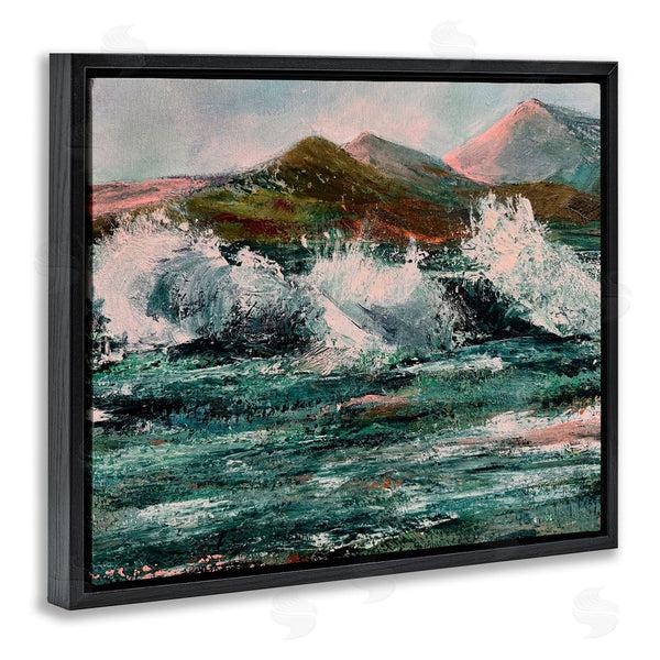 Stupell Industries Patricia Reynolds | Wild Coast With Turbulent Waves