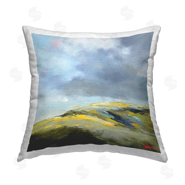 Stupell Industries Patrick Dennis | Murky Clouds Landscape Printed Throw Pillow