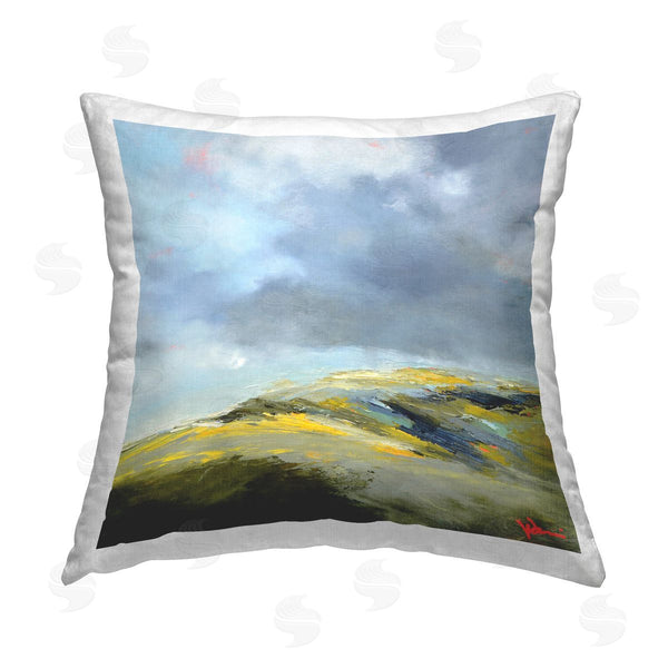 stupell industries Patrick Dennis | Murky Clouds Landscape Printed Throw Pillow