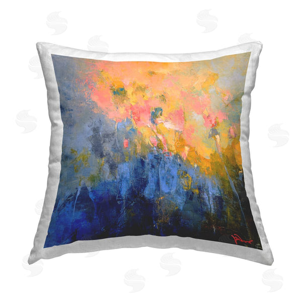 stupell industries Patrick Dennis | Radiant Abstract Impression Printed Throw Pillow