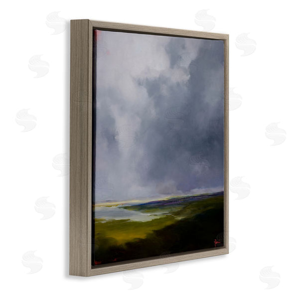 Stupell Industries Patrick Dennis | The Green Cloudy Landscape