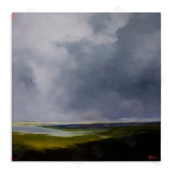 stupell industries Patrick Dennis | The Green Cloudy Landscape