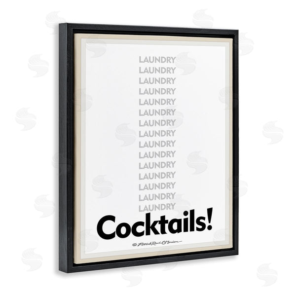 Stupell Industries Patrick Reid O'Brien | Laundry And Cocktails Funny