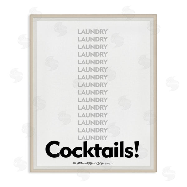 stupell industries Patrick Reid O'Brien | Laundry And Cocktails Funny