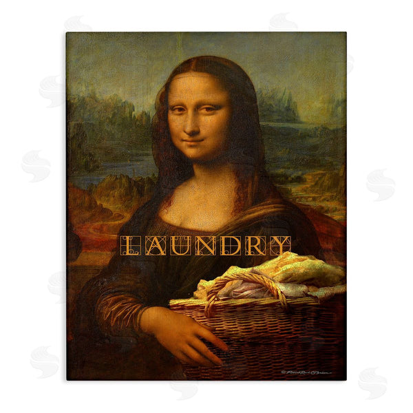 stupell industries Patrick Reid O'Brien | Mona Lisa Laundry Funny