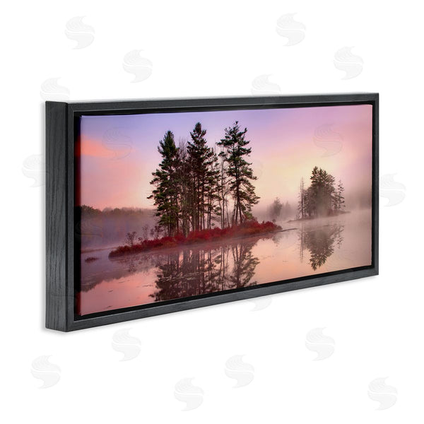 Stupell Industries Patrick Zephyr | Lake Island Trees Sunrise Sky Wall Art