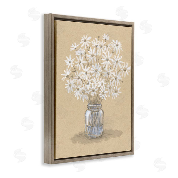 Stupell Industries Patti Bishop | Daisies Jar Drawing Wall Art