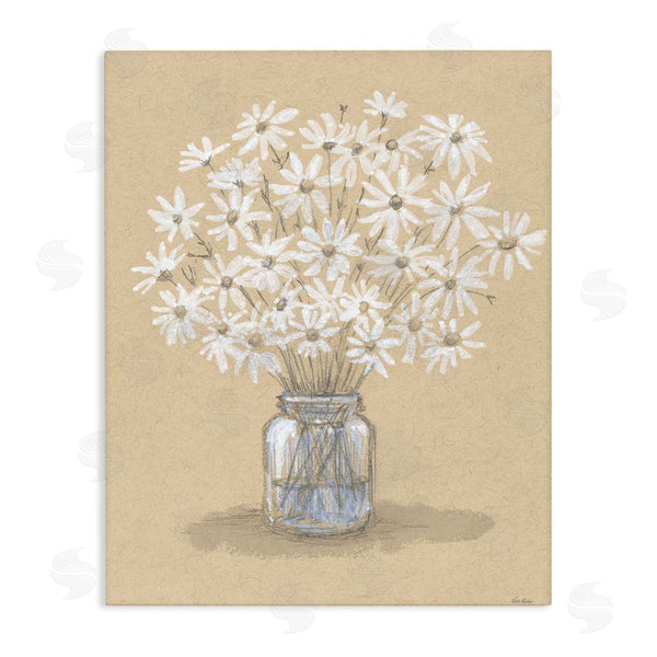Stupell Industries Patti Bishop | Daisies Jar Drawing Wall Art