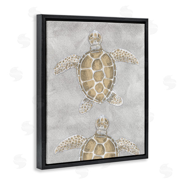 Stupell Industries Patti Bishop | Grey Sea Turtles Drawing