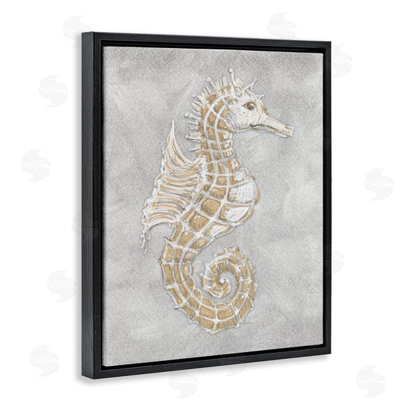 Stupell Industries Patti Bishop | Grey Seahorse Drawing