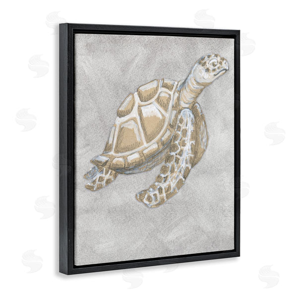 Stupell Industries Patti Bishop | Grey Turtle Drawing