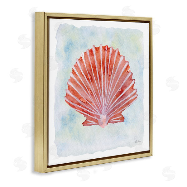 Stupell Industries Patti Bishop | Peach Scallop Shell