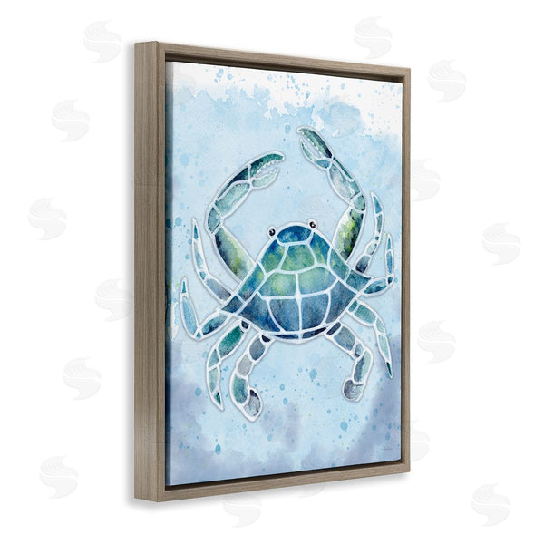 Stupell Industries Patti Bishop | Stained Glass Crab Wall Art