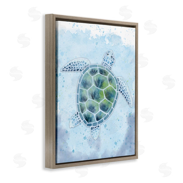 Stupell Industries Patti Bishop | Stained Glass Turtle Wall Art