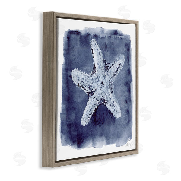 Stupell Industries Patti Bishop | Starfish Blue Impression Wall Art