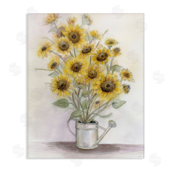 stupell industries Patti Bishop | Sunflowers In Watering Can Wall Art