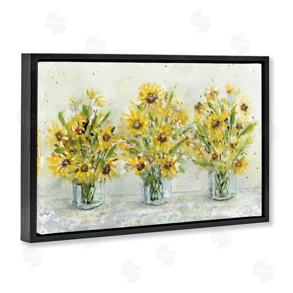 Stupell Industries Patti Bishop | Trio Of Sunflower Vases Wall Art