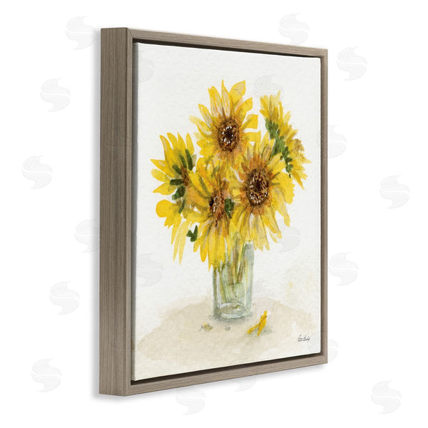 Stupell Industries Patti Bishop | Unfurling Sunflowers Vase Wall Art