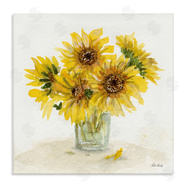 stupell industries Patti Bishop | Unfurling Sunflowers Vase Wall Art