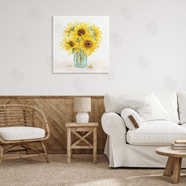 Stupell Industries Patti Bishop | Warm Yellow Sunflower Bouquet Wall Art